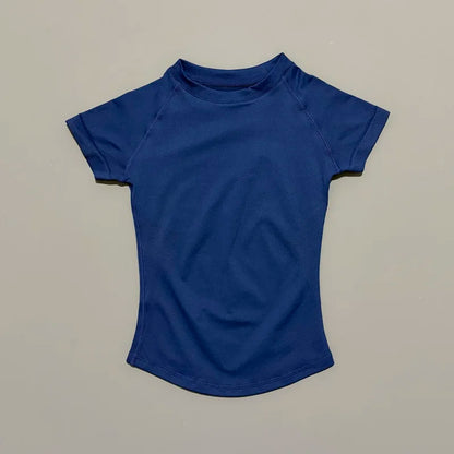 Sport Short Sleeve Top Women Seamless Yoga Leotard Clothing Running Sports T Shirt Gym Yoga Slim Fitness Active Top Tee