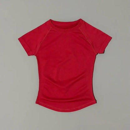 Sport Short Sleeve Top Women Seamless Yoga Leotard Clothing Running Sports T Shirt Gym Yoga Slim Fitness Active Top Tee