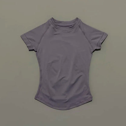 Sport Short Sleeve Top Women Seamless Yoga Leotard Clothing Running Sports T Shirt Gym Yoga Slim Fitness Active Top Tee