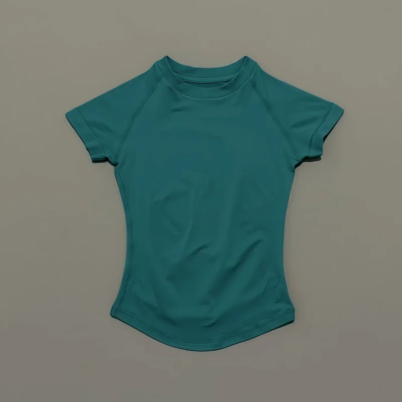 Sport Short Sleeve Top Women Seamless Yoga Leotard Clothing Running Sports T Shirt Gym Yoga Slim Fitness Active Top Tee