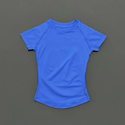 Sport Short Sleeve Top Women Seamless Yoga Leotard Clothing Running Sports T Shirt Gym Yoga Slim Fitness Active Top Tee