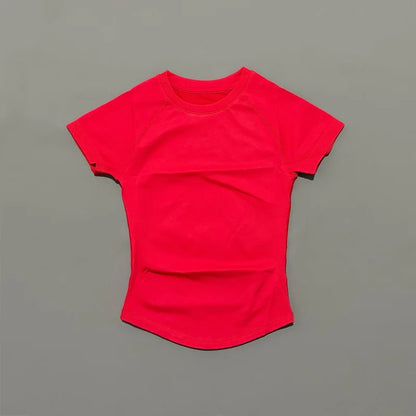 Sport Short Sleeve Top Women Seamless Yoga Leotard Clothing Running Sports T Shirt Gym Yoga Slim Fitness Active Top Tee