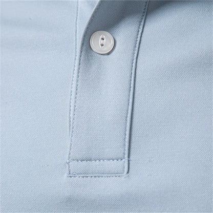 AIOPESON Old Money Polo Shirt Men‘s Solid Color Design Premium Fabric Skin Friendly Cool Breathable Soft Wear