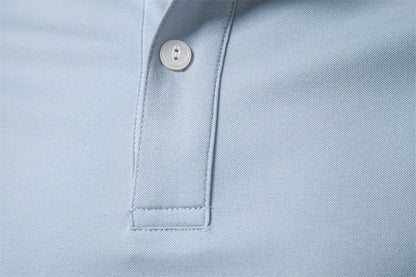 AIOPESON Old Money Polo Shirt Men‘s Solid Color Design Premium Fabric Skin Friendly Cool Breathable Soft Wear