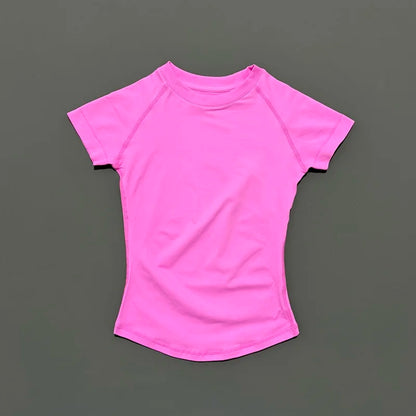 Sport Short Sleeve Top Women Seamless Yoga Leotard Clothing Running Sports T Shirt Gym Yoga Slim Fitness Active Top Tee